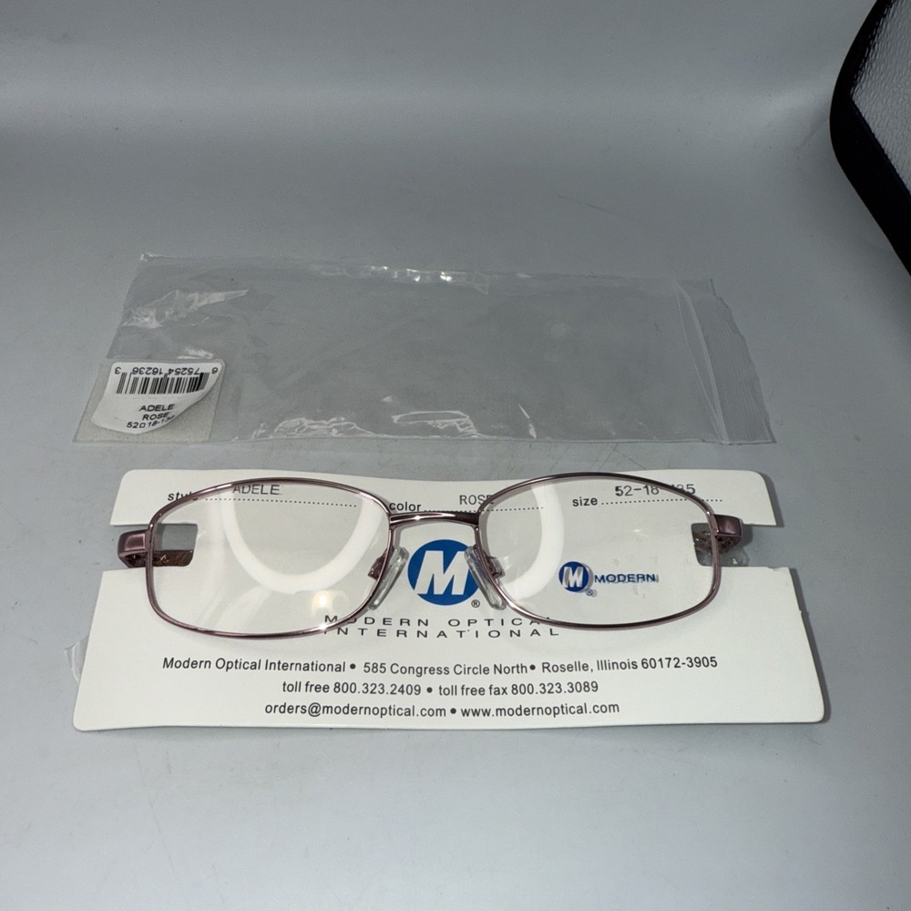 NEW MODERN OPTICAL ADELE‎ ROSE AUTHENTIC EYEGLASSES FRAME Only 52-18-135MM